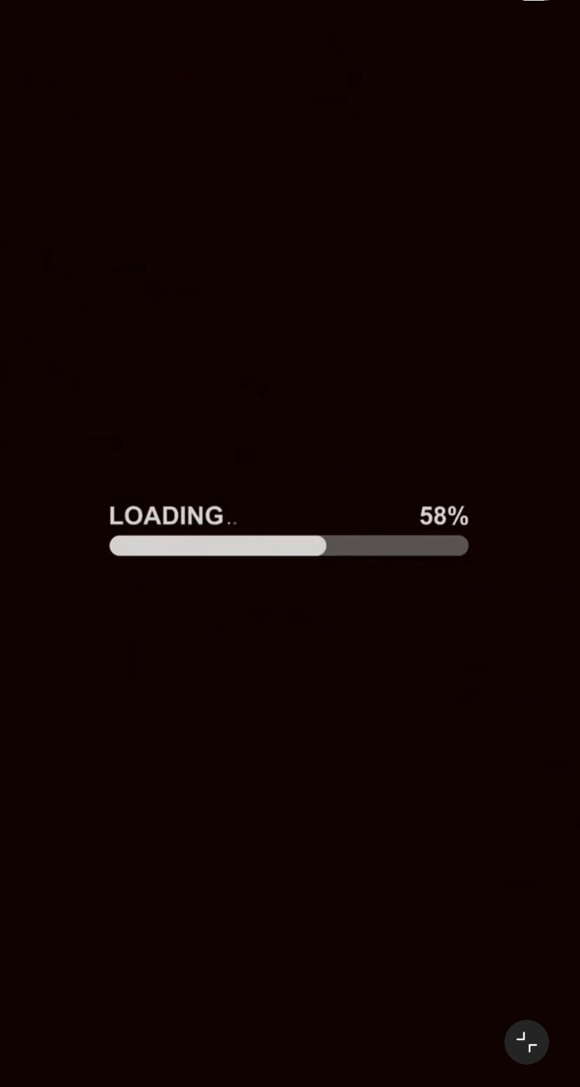 Loading Screen mit 58 Prozent